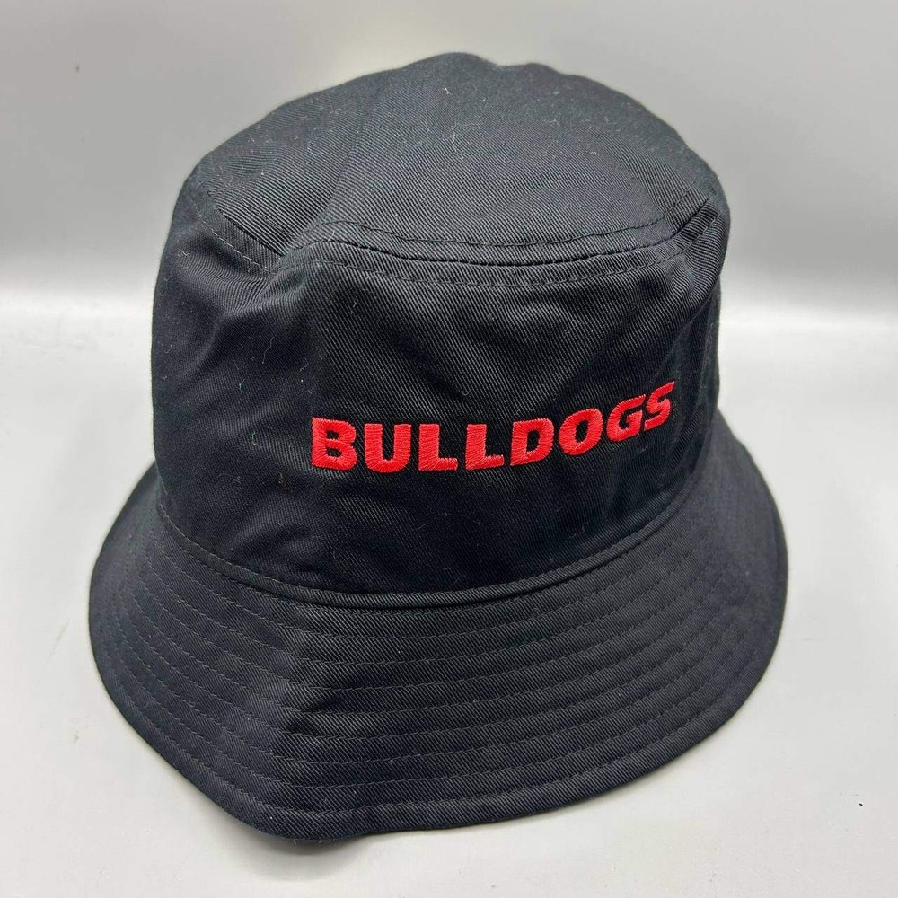 Nike Georgia Bulldogs Hat Men Medium Black Apex Bucket Cap Cotton New M